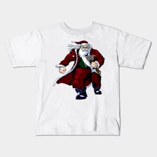 Santa's sick of your *bleep*! Kids T-Shirt